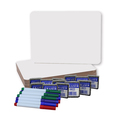 Flipside Magnetic Dry Erase Boards, 9in x 12in, Colored Pens and Erasers, PK12 31004